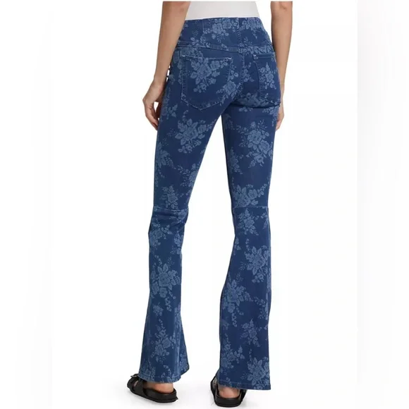 🌟FREE PEOPLE We The Free Penny Pull-On Printed Flare Jeans-Size 29 - Picture 8 of 15